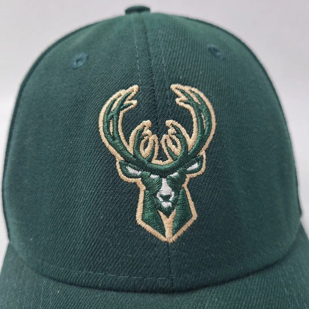Milwaukee Bucks Hat Adjustable New‎ Era 9Forty Green NBA Basketball Casual Men
